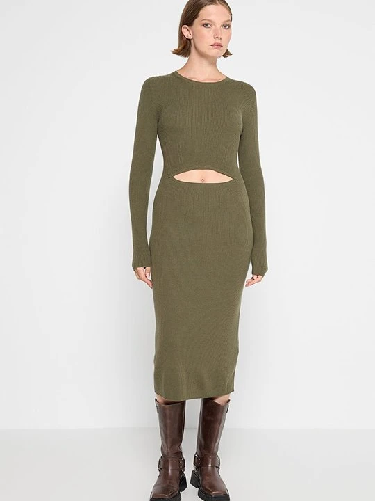 Zdjęcie produktu Sukienka dzianinowa Diesel khaki