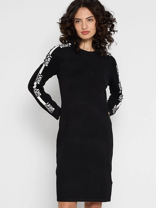 Zdjęcie produktu Sukienka dzianinowa DKNY czarny