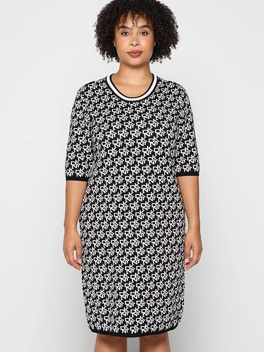 Zdjęcie produktu Sukienka dzianinowa DKNY czarny