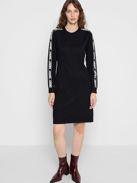 Zdjęcie produktu Sukienka dzianinowa DKNY czarny