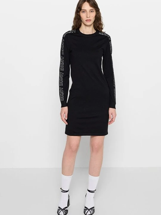 Zdjęcie produktu Sukienka dzianinowa DKNY czarny