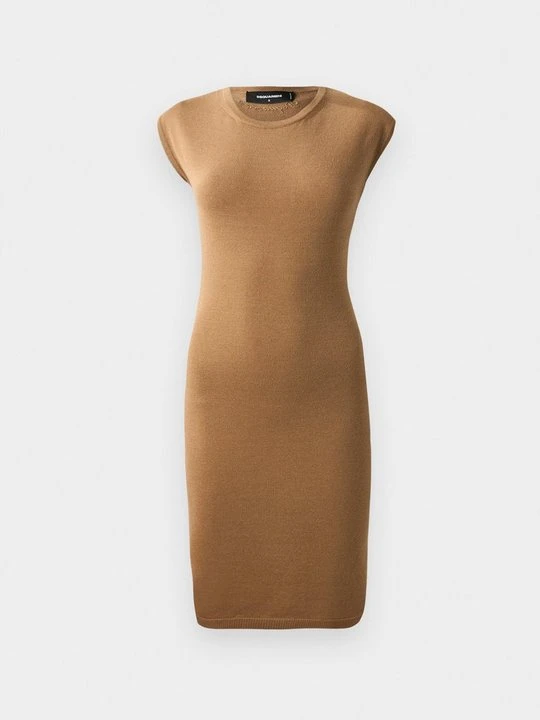Zdjęcie produktu Sukienka dzianinowa Dsquared2 beżowy