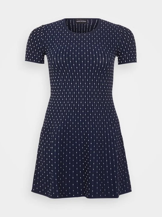 Zdjęcie produktu Sukienka dzianinowa Emporio Armani granatowy