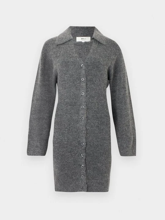 Zdjęcie produktu Sukienka dzianinowa Gina Tricot ciemnoszary melanż