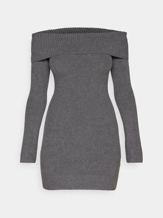 Zdjęcie produktu Sukienka dzianinowa Hollister Co. ciemnoszary melanż