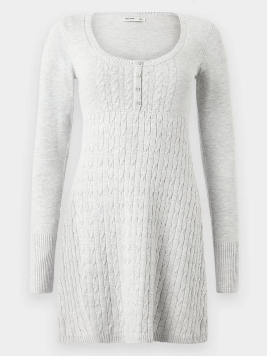 Zdjęcie produktu Sukienka dzianinowa Hollister Co. szary
