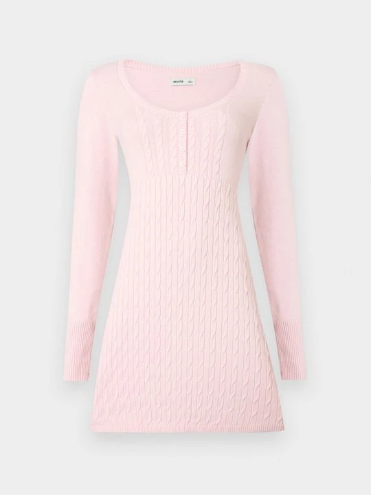 Zdjęcie produktu Sukienka dzianinowa Hollister Co. różowy