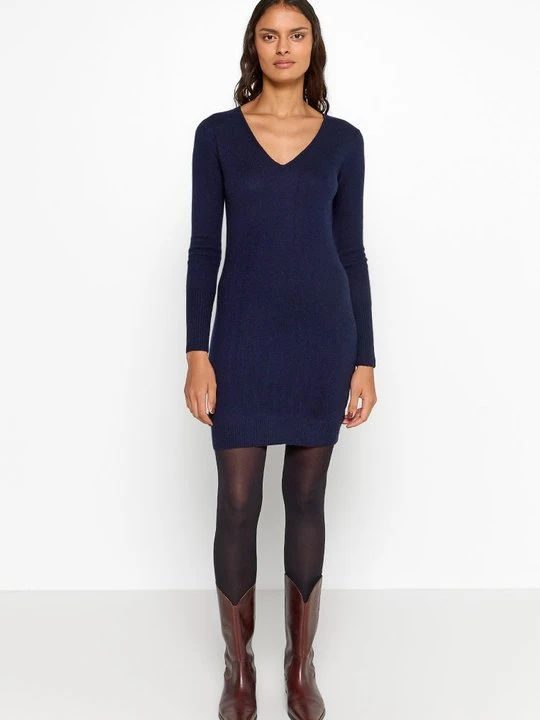 Zdjęcie produktu Sukienka dzianinowa Just Cashmere granatowy