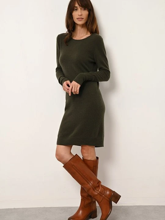 Zdjęcie produktu Sukienka dzianinowa Just Cashmere khaki