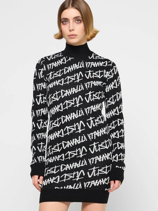 Zdjęcie produktu Sukienka dzianinowa Just Cavalli czarny