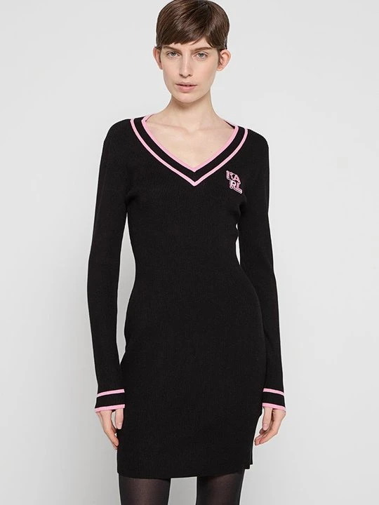 Zdjęcie produktu Sukienka dzianinowa KARL LAGERFELD czarny