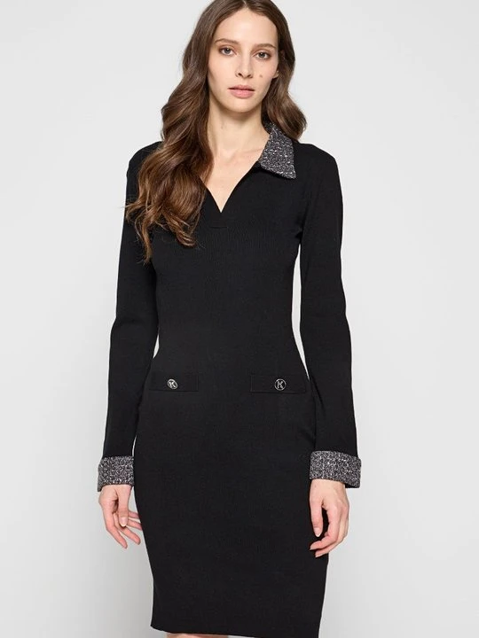Zdjęcie produktu Sukienka dzianinowa KARL LAGERFELD czarny