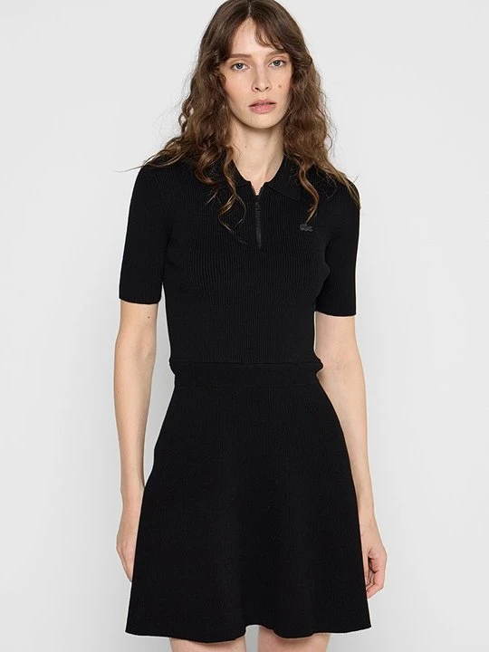 Zdjęcie produktu Sukienka dzianinowa Lacoste czarny