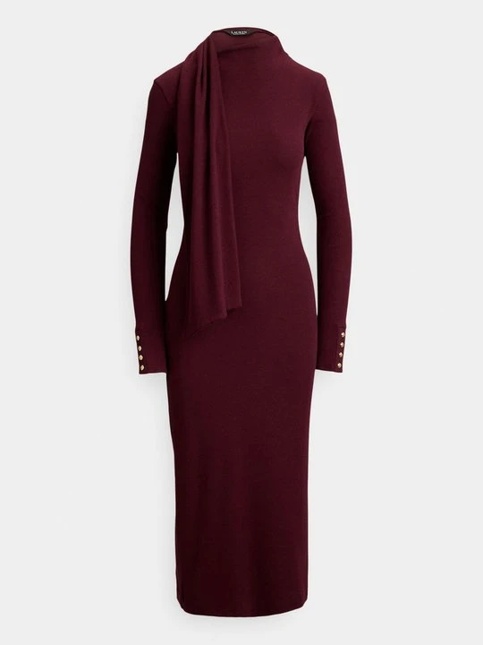 Zdjęcie produktu Sukienka dzianinowa Lauren Ralph Lauren bordowy