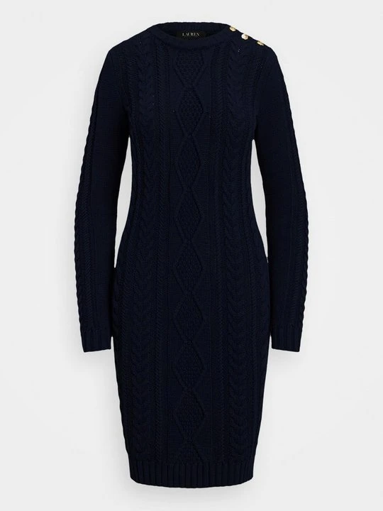 Zdjęcie produktu Sukienka dzianinowa Lauren Ralph Lauren granatowy