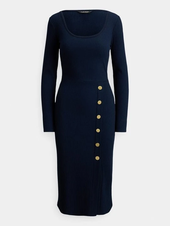 Zdjęcie produktu Sukienka dzianinowa Lauren Ralph Lauren granatowy
