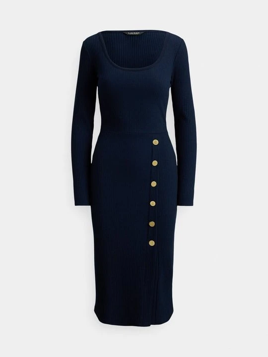 Zdjęcie produktu Sukienka dzianinowa Lauren Ralph Lauren granatowy