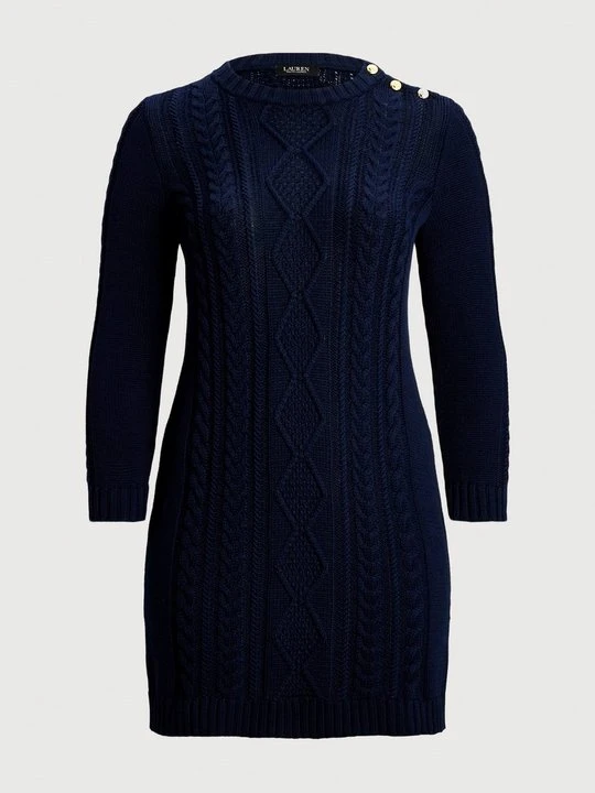 Zdjęcie produktu Sukienka dzianinowa Lauren Ralph Lauren granatowy