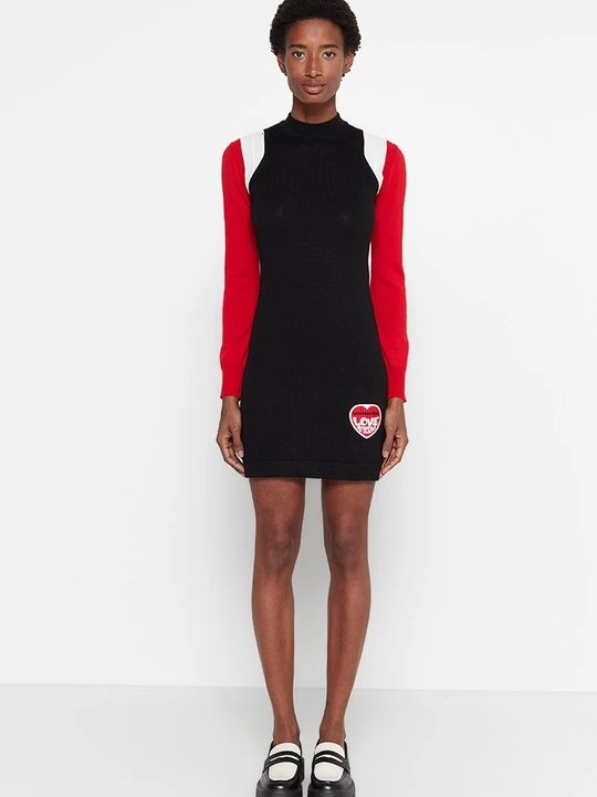 Zdjęcie produktu Sukienka dzianinowa LOVE MOSCHINO czarny