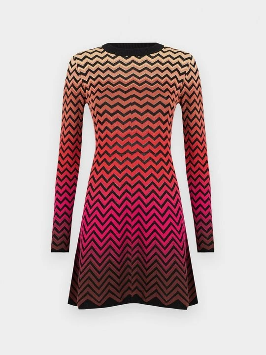 Zdjęcie produktu Sukienka dzianinowa Missoni ciemnoczerwony
