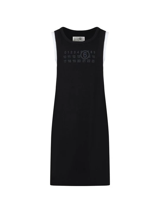 Zdjęcie produktu Sukienka dzianinowa MM6 Maison Margiela czarny