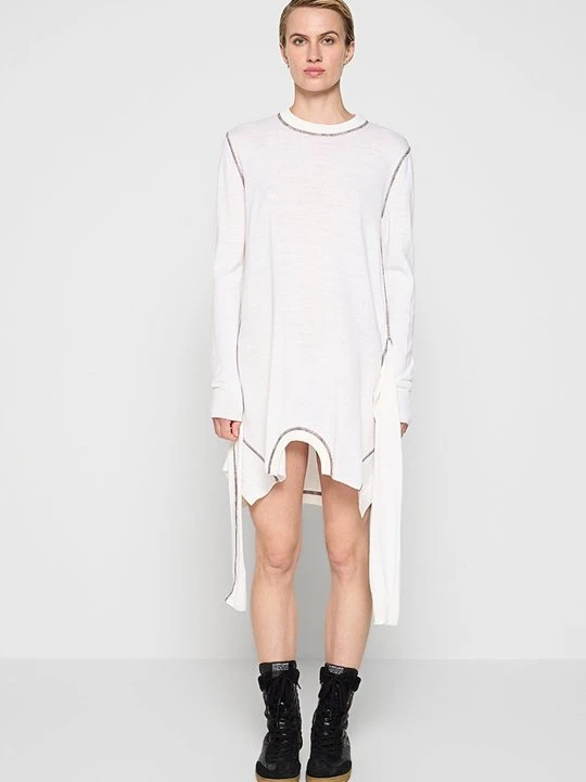 Zdjęcie produktu Sukienka dzianinowa MM6 Maison Margiela biały