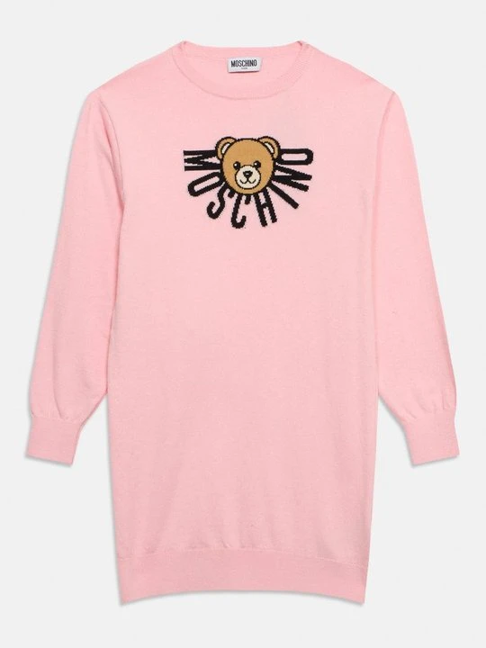 Zdjęcie produktu Sukienka dzianinowa MOSCHINO jasnoróżowy