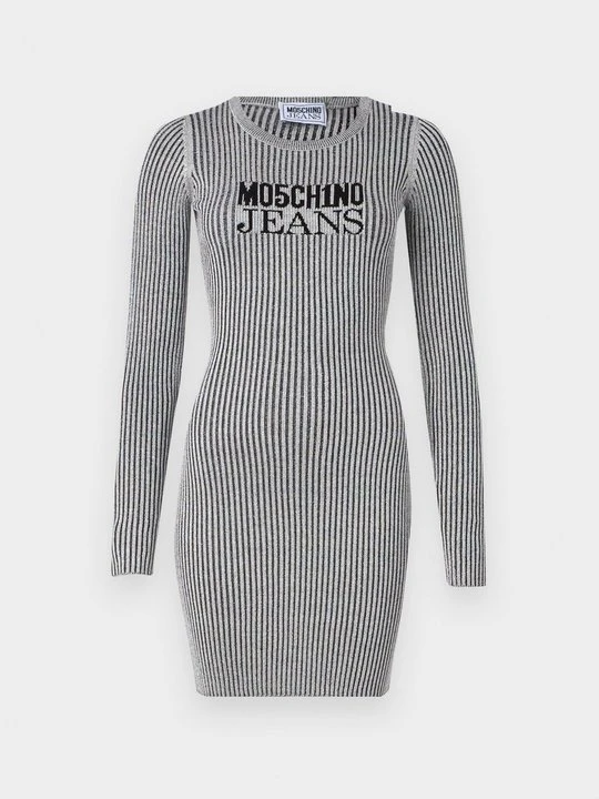 Zdjęcie produktu Sukienka dzianinowa MOSCHINO jasnoszary