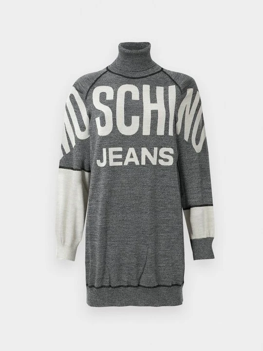 Zdjęcie produktu Sukienka dzianinowa MOSCHINO ciemnoszary