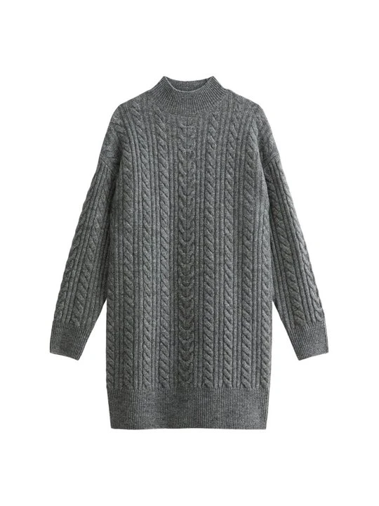 Zdjęcie produktu Sukienka dzianinowa New Look szary
