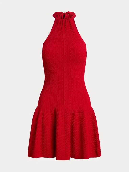 Zdjęcie produktu Sukienka dzianinowa Polo Ralph Lauren czerwony