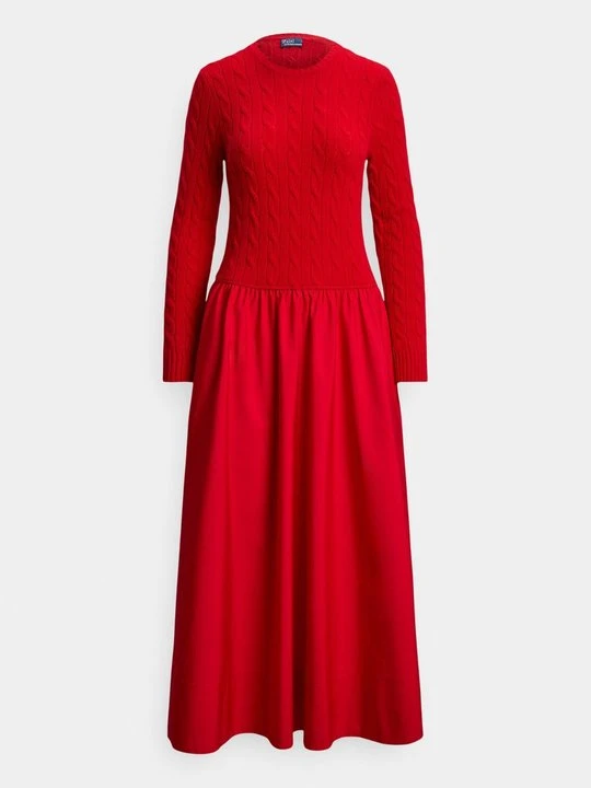 Zdjęcie produktu Sukienka dzianinowa Polo Ralph Lauren czerwony