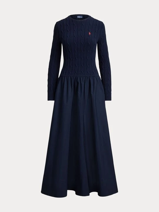 Zdjęcie produktu Sukienka dzianinowa Polo Ralph Lauren granatowy