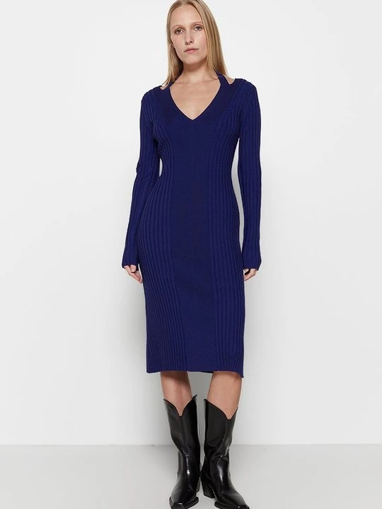 Zdjęcie produktu Sukienka dzianinowa Proenza Schouler granatowy