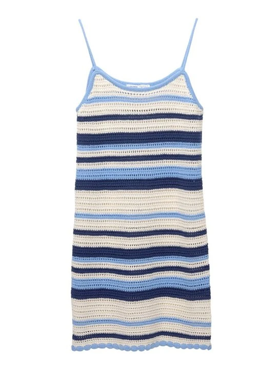 Zdjęcie produktu Sukienka dzianinowa PULL&BEAR niebieski