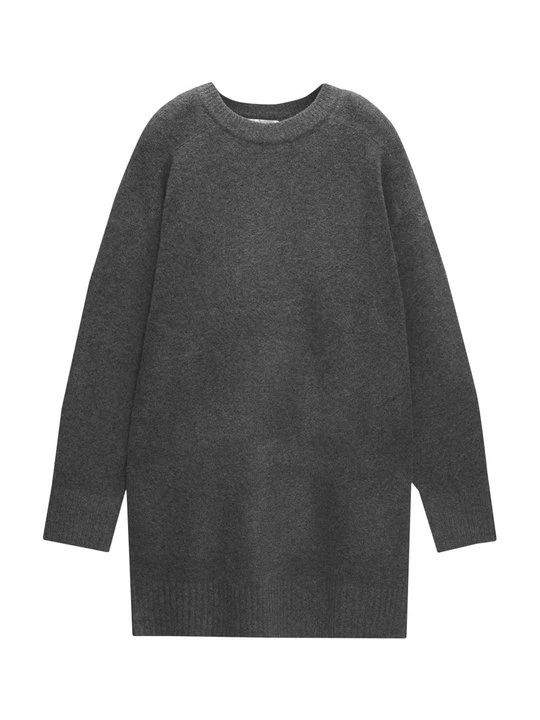 Zdjęcie produktu Sukienka dzianinowa PULL&BEAR ciemnoszary