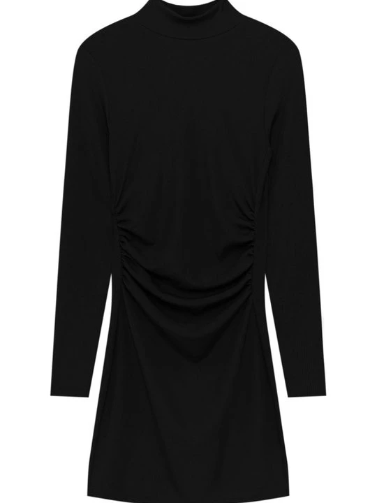 Zdjęcie produktu Sukienka dzianinowa PULL&BEAR czarny melanż