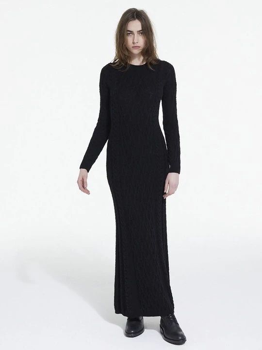 Zdjęcie produktu Sukienka dzianinowa The Kooples czarny