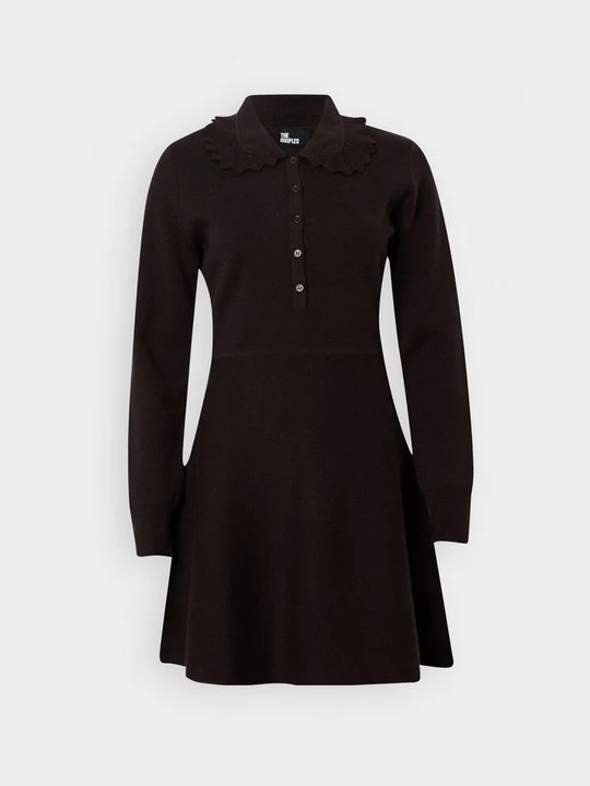 Zdjęcie produktu Sukienka dzianinowa The Kooples brązowy