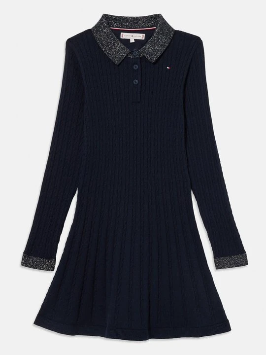 Zdjęcie produktu Sukienka dzianinowa Tommy Hilfiger granatowy