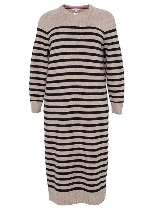 Zdjęcie produktu Sukienka dzianinowa Tommy Hilfiger piaskowy