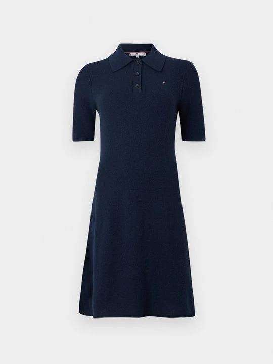 Zdjęcie produktu Sukienka dzianinowa Tommy Hilfiger granatowy