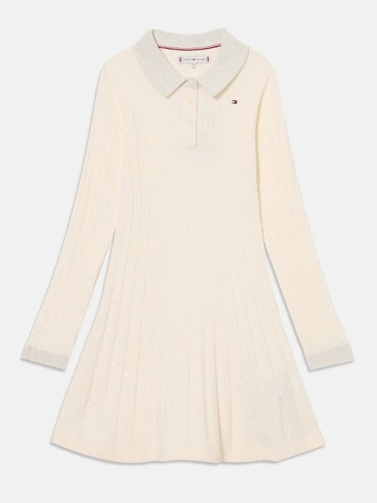 Zdjęcie produktu Sukienka dzianinowa Tommy Hilfiger mleczny