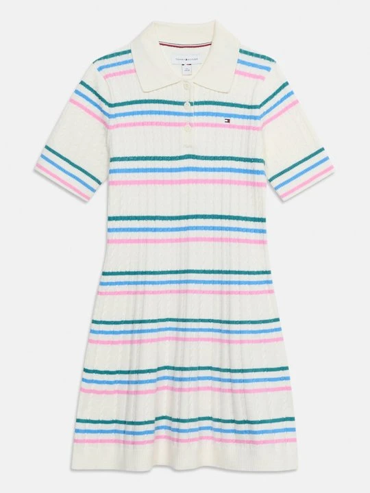 Zdjęcie produktu Sukienka dzianinowa Tommy Hilfiger mleczny