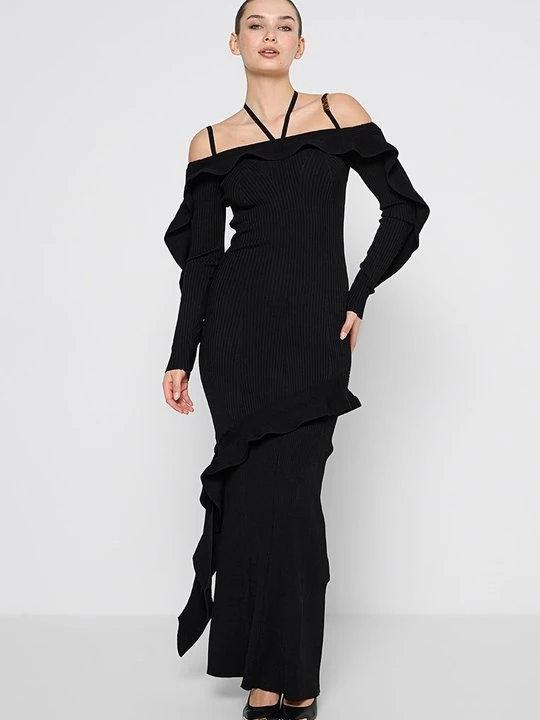 Zdjęcie produktu Sukienka dzianinowa Versace Jeans Couture czarny