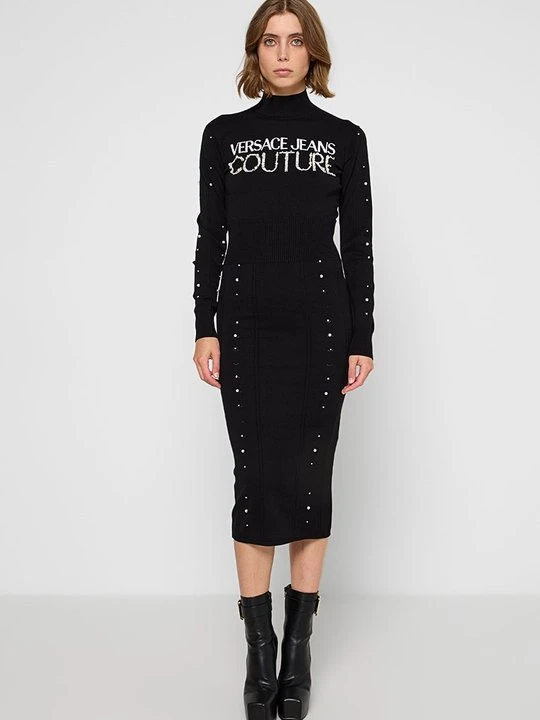 Zdjęcie produktu Sukienka dzianinowa Versace Jeans Couture czarny