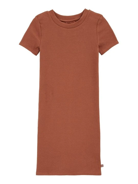 Zdjęcie produktu Sukienka dzianinowa WE Fashion jasnobrązowy melanż
