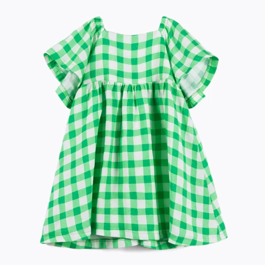 Zdjęcie produktu Sukienka dziecięca KID STORY Lniana green grid