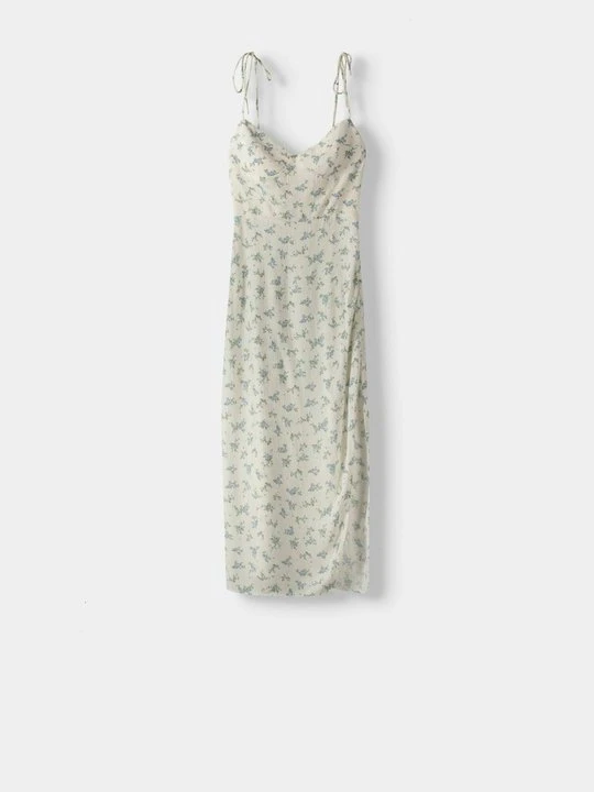 Zdjęcie produktu Sukienka etui Bershka beżowy