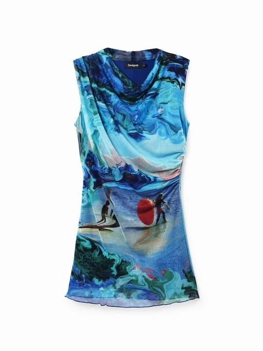 Zdjęcie produktu Sukienka etui Desigual niebieski